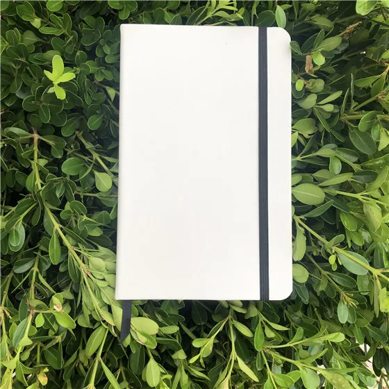 WHITE Искусственная кожа блокнот Художественный альбом для набросков dot grid bullet journal 100gsm бумага 192 страниц - Цвет: WHITE