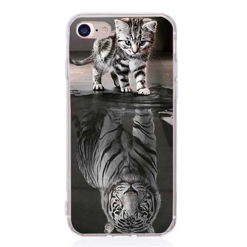 Ультратонкий чехол для телефона iPhone 6 6s 7 8 Plus мобильного с сердцем чехлы 5 5S SE