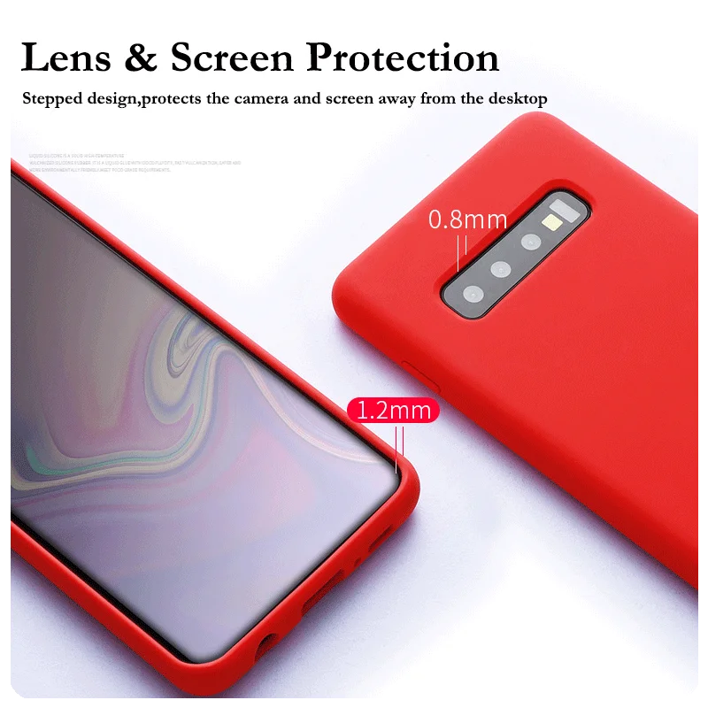 Жидкий силиконовый чехол для samsung Galaxy A50, A70, S10, Note10 Plus, мягкий матовый чехол для samsung Note10, 8, 9, S8, S9, S10 Plus, чехол