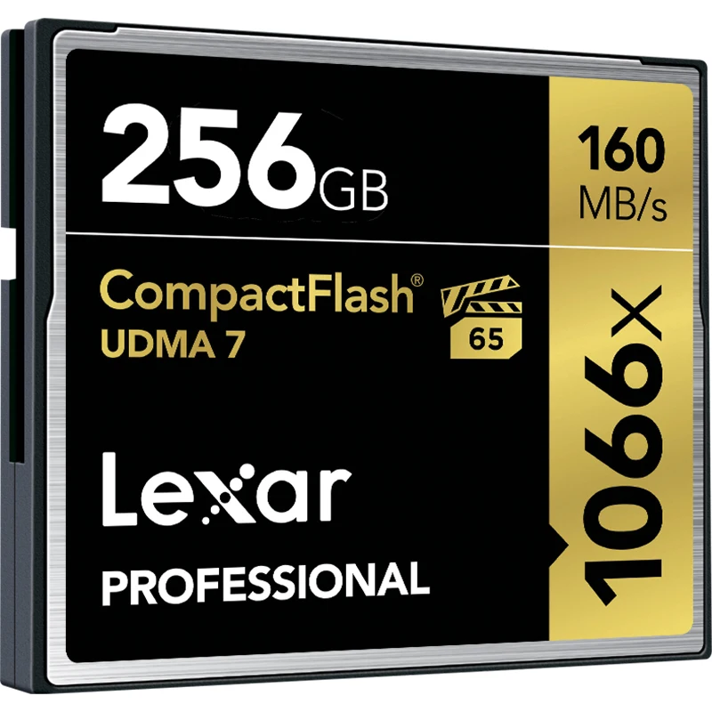 Lexar Профессиональный 160 МБ/с. 1066x CF устройство чтения карт памяти на 32 Гб 64 Гб 128 ГБ 256 VPG-65 CompactFlash карты памяти для 3D 4K видео в формате Full HD DSLR Камера