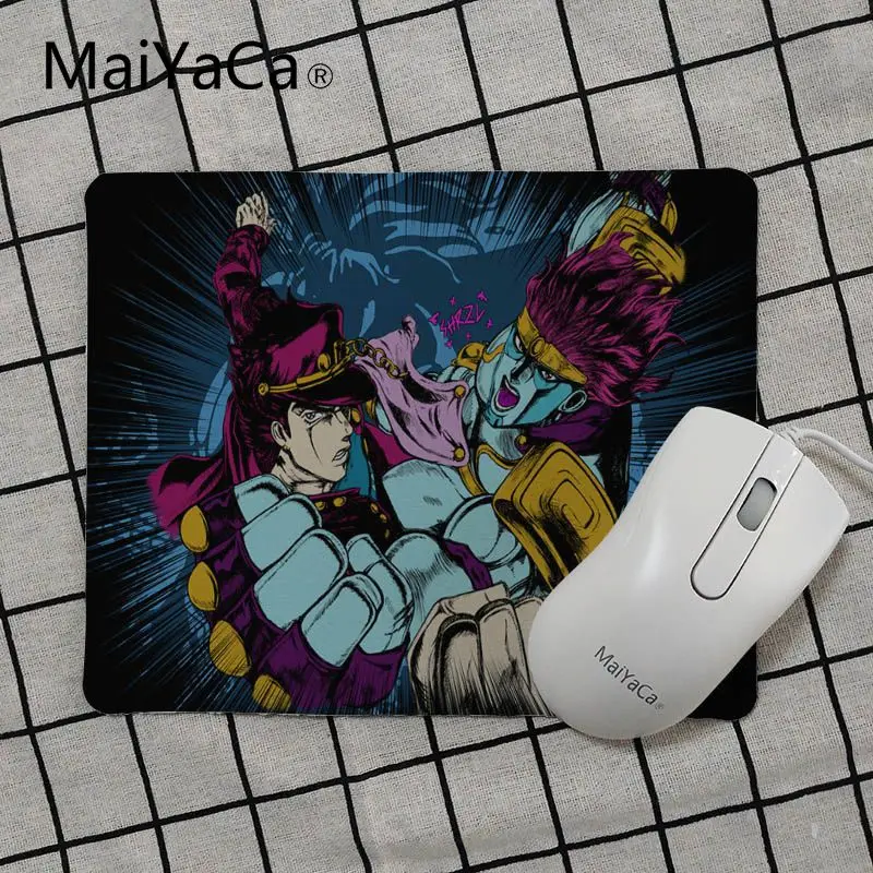 MaiYaCa Новые поступления jojo невероятное приключение уникальный настольная панель коврик для игровой мыши Размеры для 18x22 см 25x29 см) с небольшой платформой, коврик для мыши с изображением