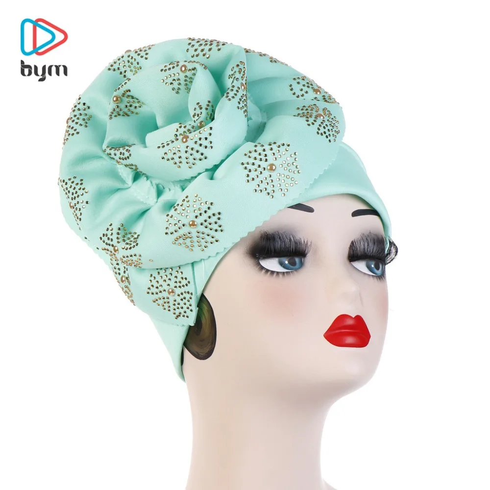 New Luxury Women Scarf Hijab Hats Turban Caps Oversized Flowers Plus Ceramic Flip Muslim 033 | Дом и сад
