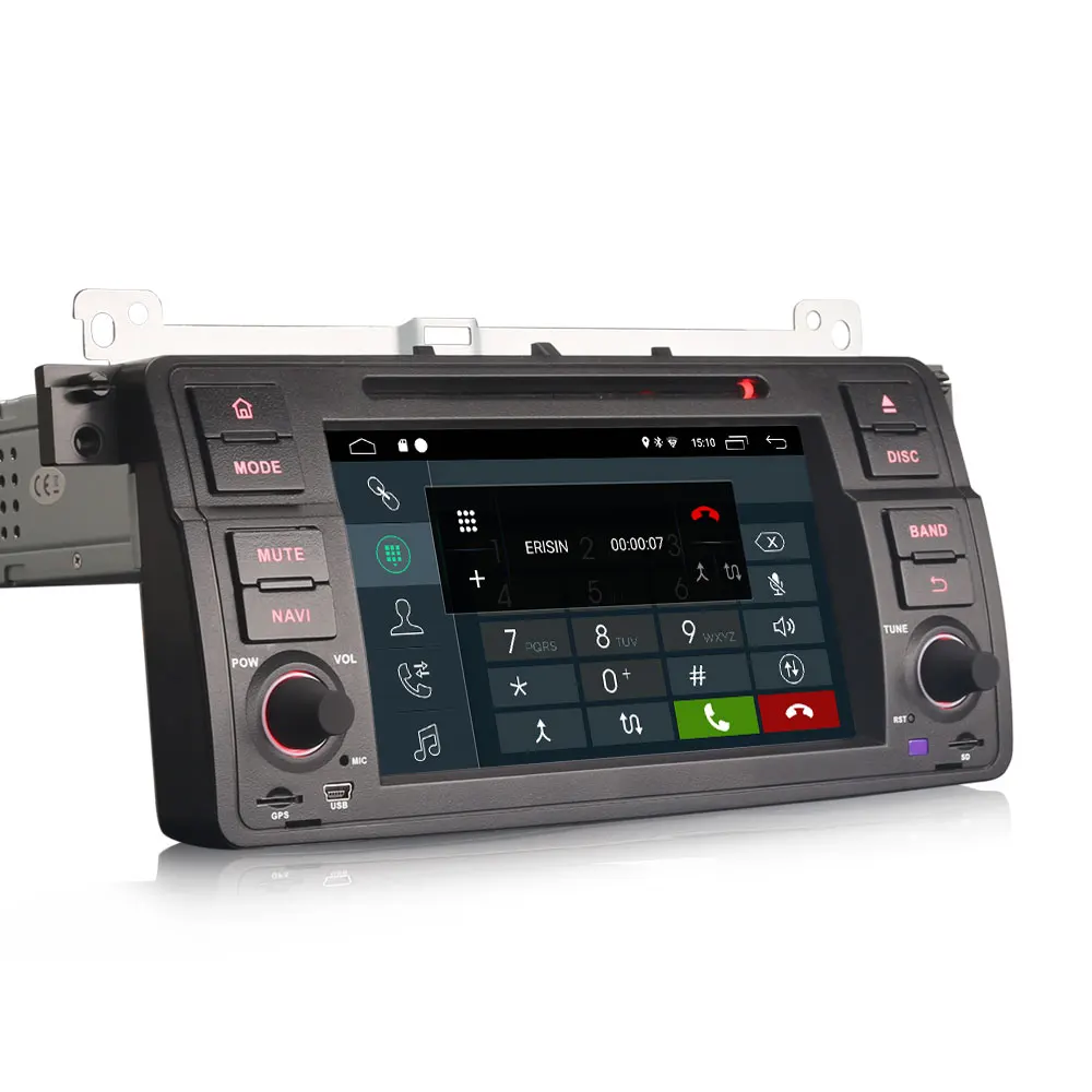 Erisin ES3546B Автомагнитола 7 'Ƈ Din Android 9 0 автомобильный dvd плеер для BMW E46 GPS Навигация