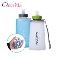 food grade silicone 500ml 750ml water bottle portable my sports straw bottle for water plastic drink collapsible water bottle