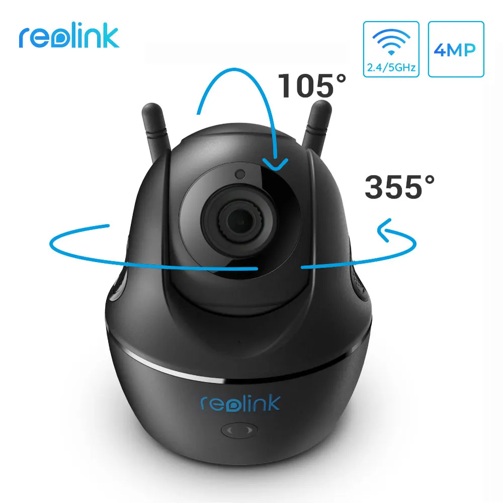 Reolink Видеоняни и радионяни панорамирования/наклона 2,4 г/5G Wi-Fi Камера 4MP Full HD видео наблюдения внутренняя безопасность жилища IP Камера C1 Pro