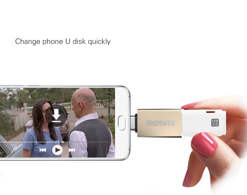 REMAX адаптеры для мобильных телефонов OTG TYPE C к usb адаптеру мини коннектор Быстрая