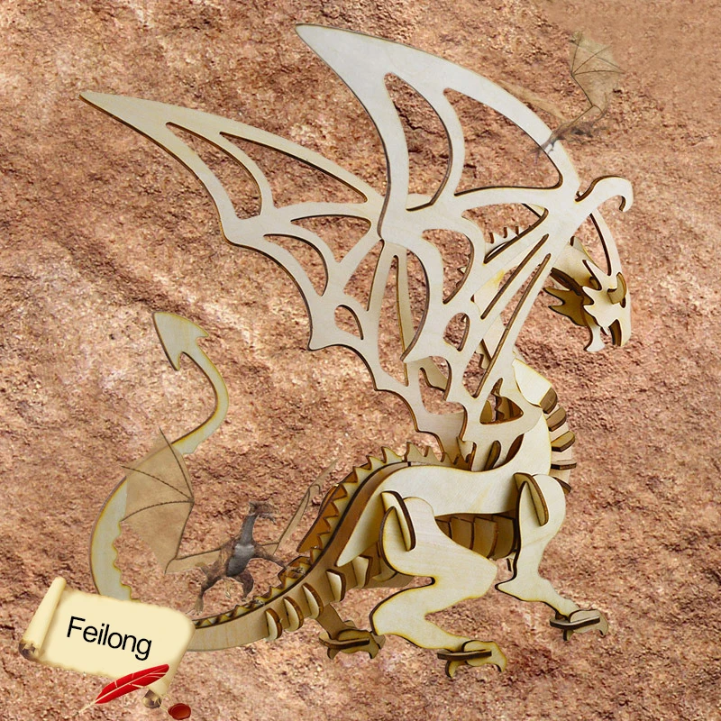 Большая модель 3d графический деревянный ручной ход трехмерный зигзаг