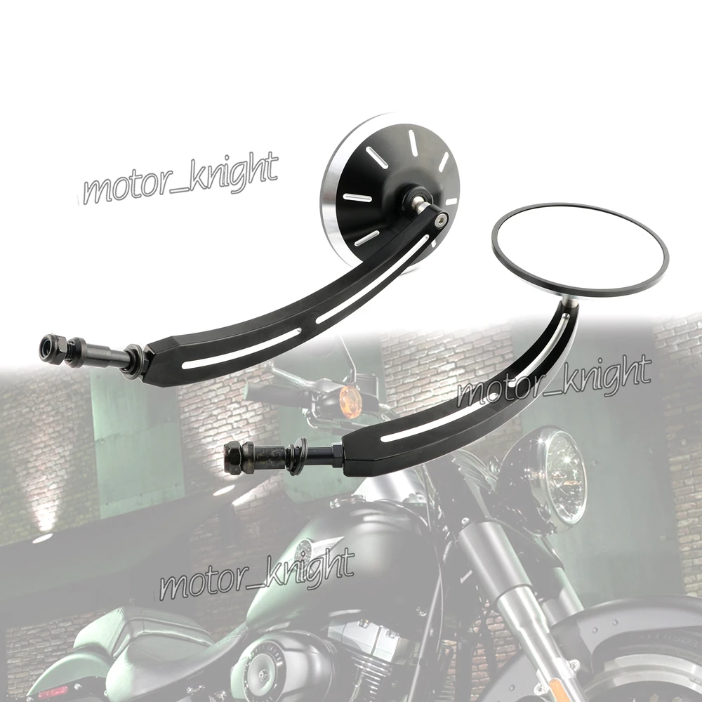 

8mm CNC Rear View Side Mirror For Harley Road King Touring XL 883 Sportster Fatboy Dyna FXDF FLSTF Softail Springer V-ROD