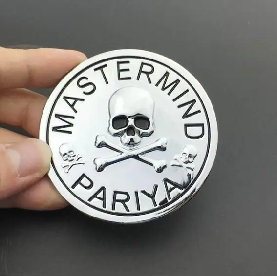 Металлический Mastermind Япония эмблема Череп Кость значок наклейка авто мотоцикл