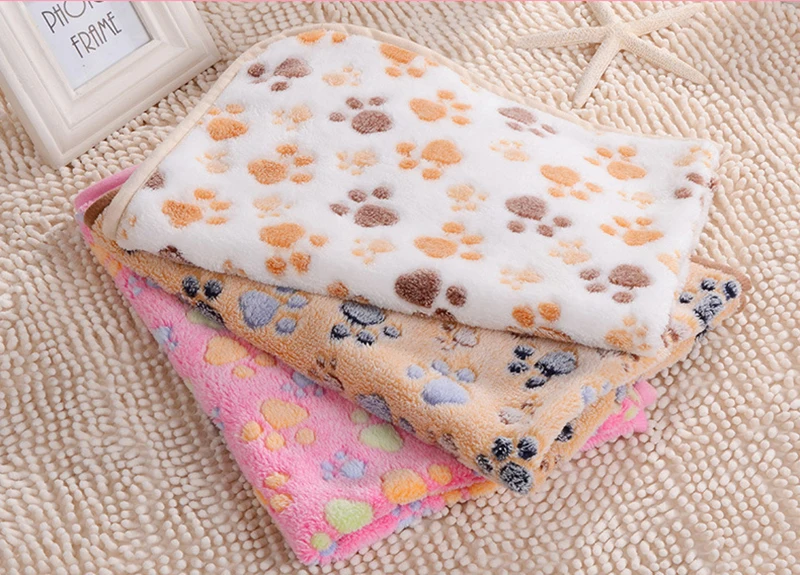 Venxuis мягкий зимний теплый коврик для кошек с цветочным принтом, одеяло с изображением кошек, Милый Цветочный Коврик для домашних животных, теплый коврик для сна, лапа, щенка, флиса