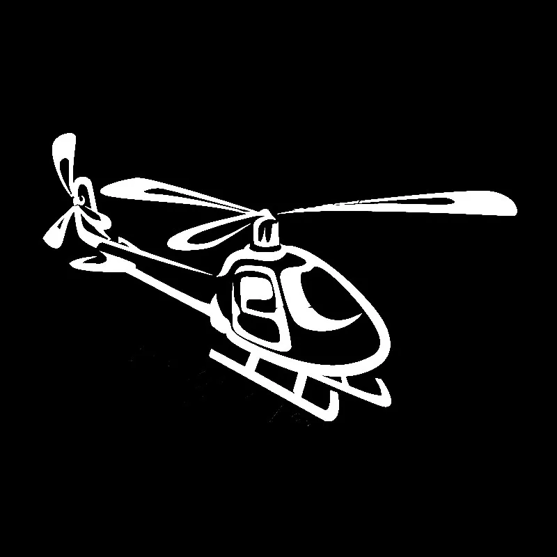 QYPF 16 9 см * 10 2 мультфильм маленький реалистичный вертолет автомобиль стикер винил