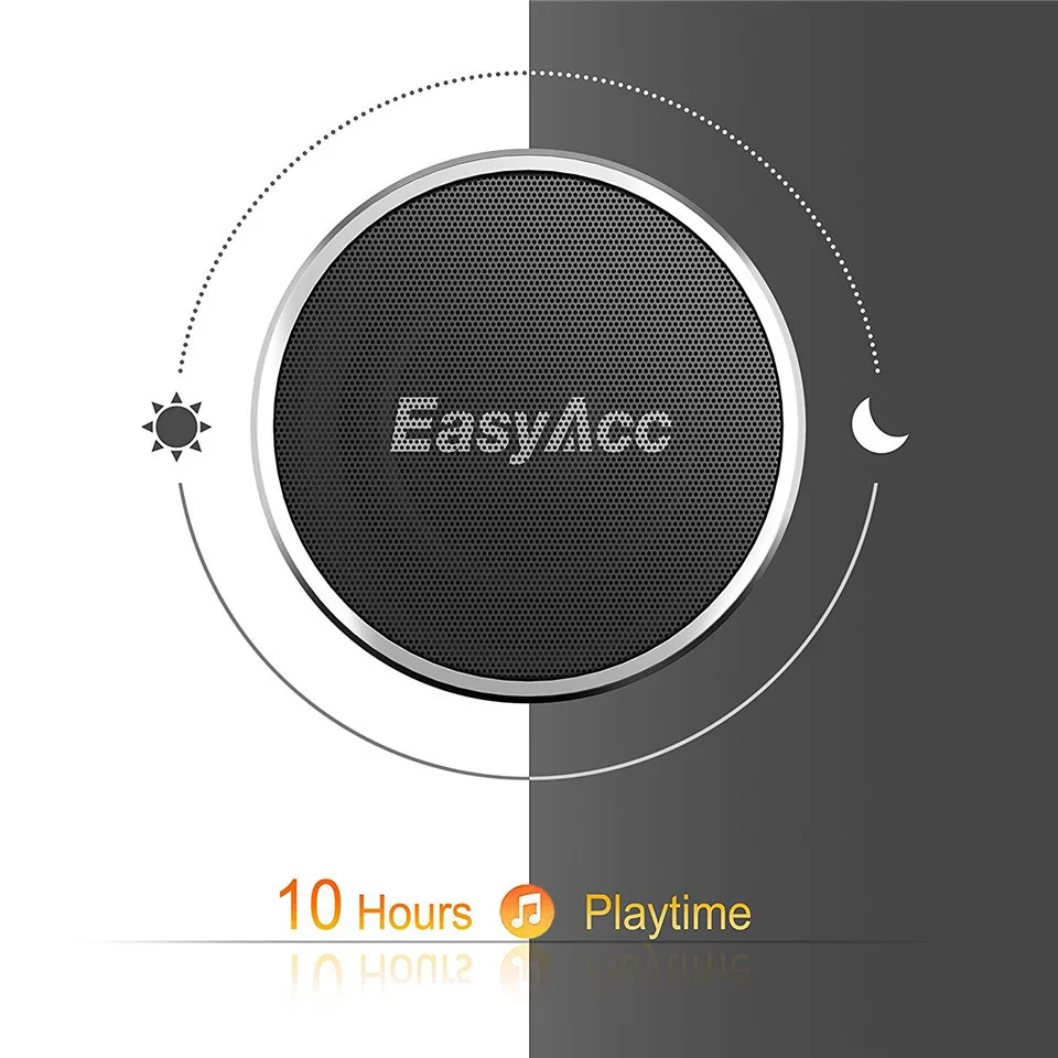 EasyAcc Мини Портативный Bluetooth 4 1 динамик громкий с 5 Вт драйвером улучшенный бас 10