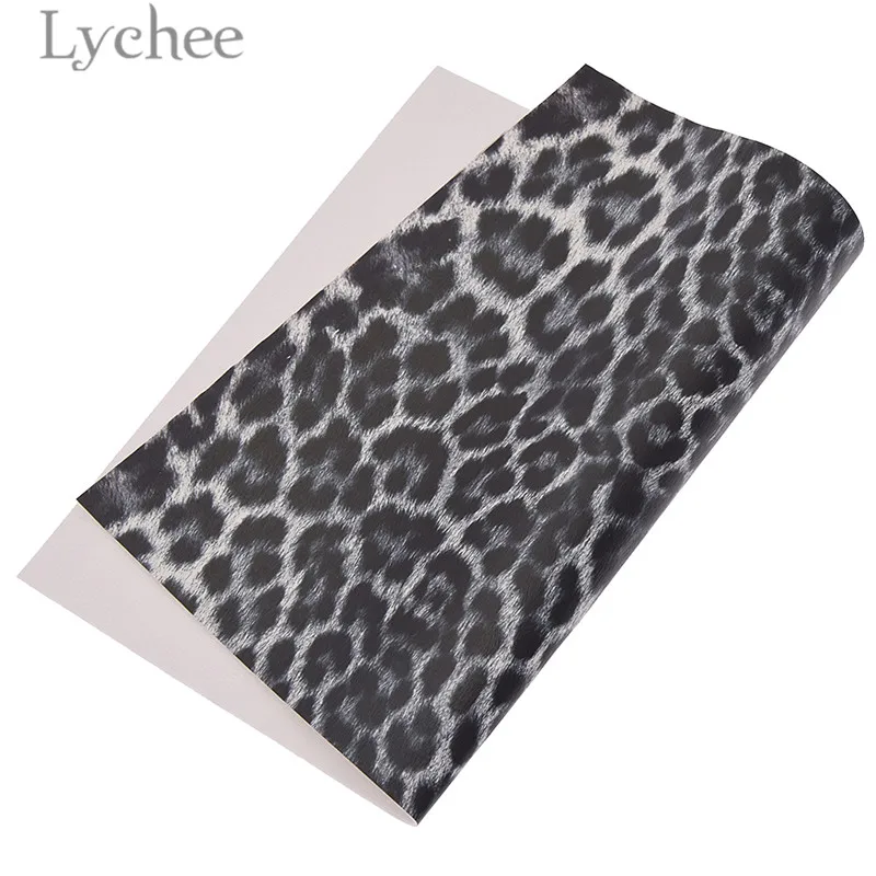Lychee 29x21 см A4 Искусственный искусственного меха с леопардовым принтом из искусственной кожи Ткань Высокое качество синтетической кожи DIY Материал для сумки из натуральной кожи Ремни
