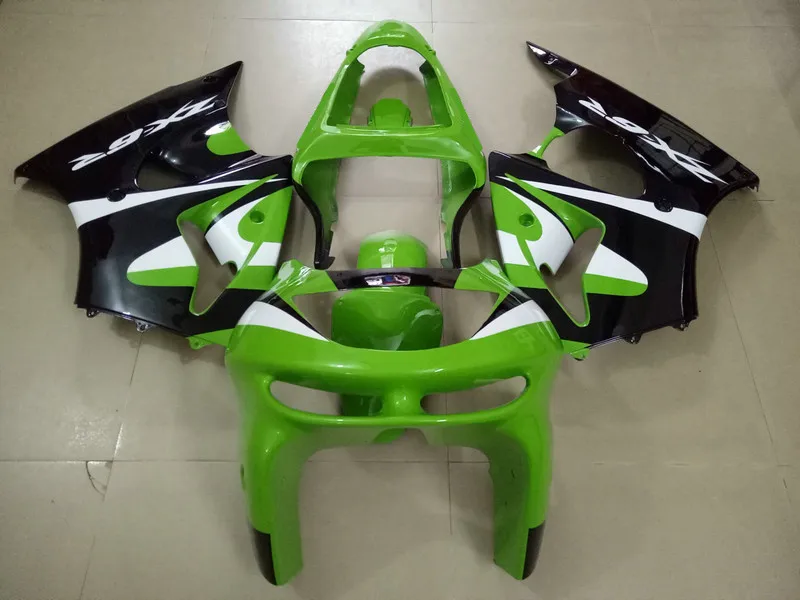 Набор обтекателей мотоцикла для KAWASAKI Ninja ZX6R 98 99 ZX 6R 1998 1999 zx6r ABS Зеленый Белый Черный