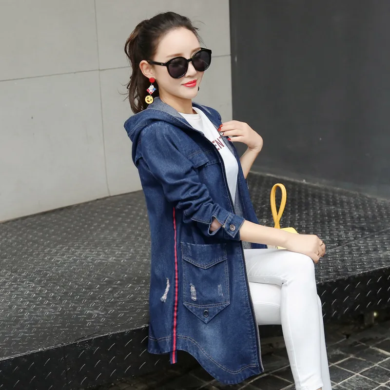 Летняя женская джинсовая верхняя одежда 2018 НОВАЯ тонкая ковбойская куртка