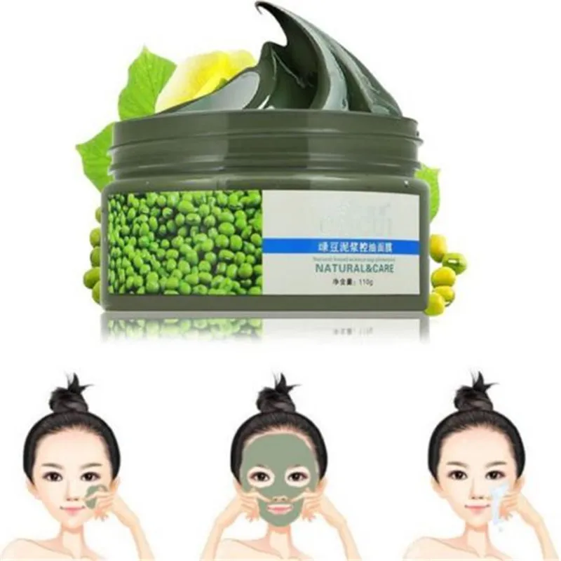 

Mung Bean Mud Oil Control Acne Mask Clean Treatment Blackhead Remove Skin xgrj