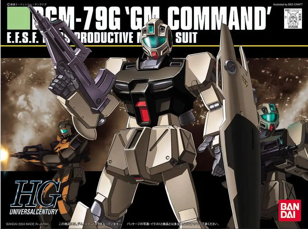 Bandai Gundam HGUC 046 1/144 RGM 79G мобильный костюм сборки модель Наборы фигурки пластмассовые