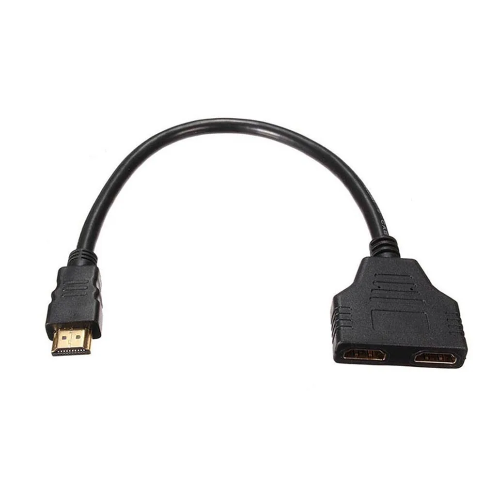 1080P кабель-разветвитель HDMI папа 2 Женский 1 в Выход адаптер конвертер 30 см SGA998 |