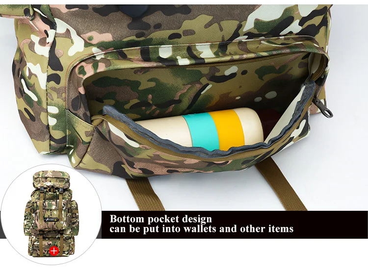 70L Tactical Bag Men Military Backpack Mountaineering Unisex Sport Outdoor Travel Bags Molle Backpacks Hunting Camping Rucksack