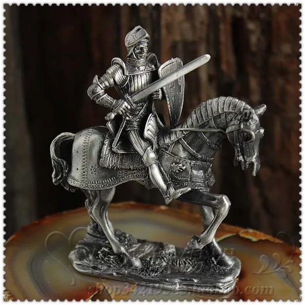 Средневековые европейские Рыцари Олово самурайский воин кукла кавалерийский