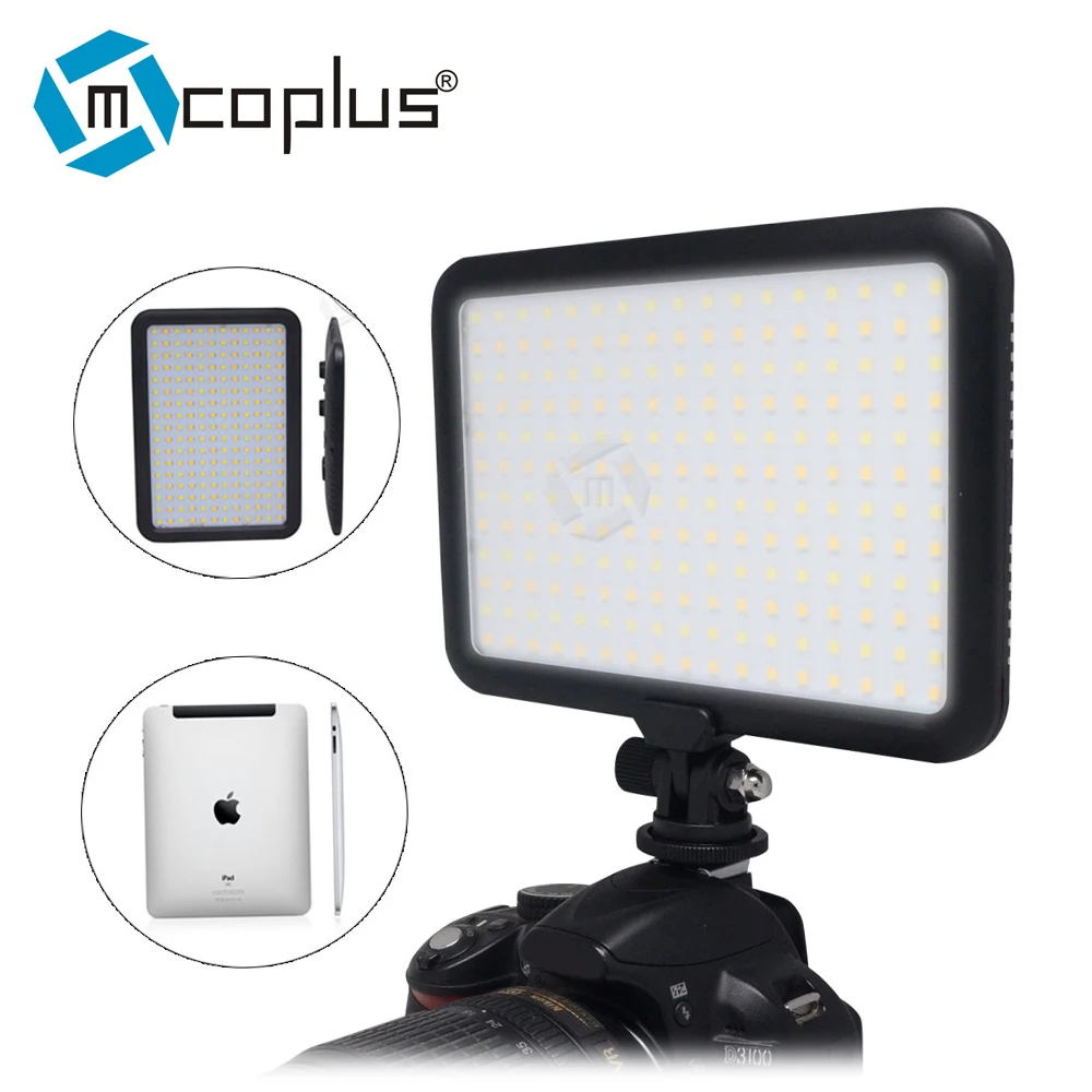

Mcopus Ultra Thin LED Video Light TTV-204 Double Color Temperature for Canon Nikon DSLR Camera