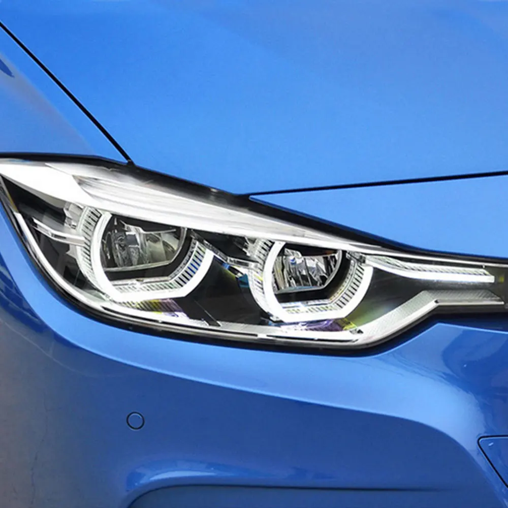 2 шт. светодиодный фары для 3 серии F30 12-16 Автомобильный светодиодный свет двойной ксеноновые линзы автомобильные аксессуары Габаритные огни противотуманные фары