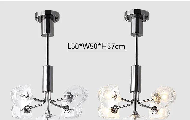 Современный светодиодный стеклянный светильник для столовой, кухни, гостиной, дизайнерское освещение, с покрытием, жемчужно-черный