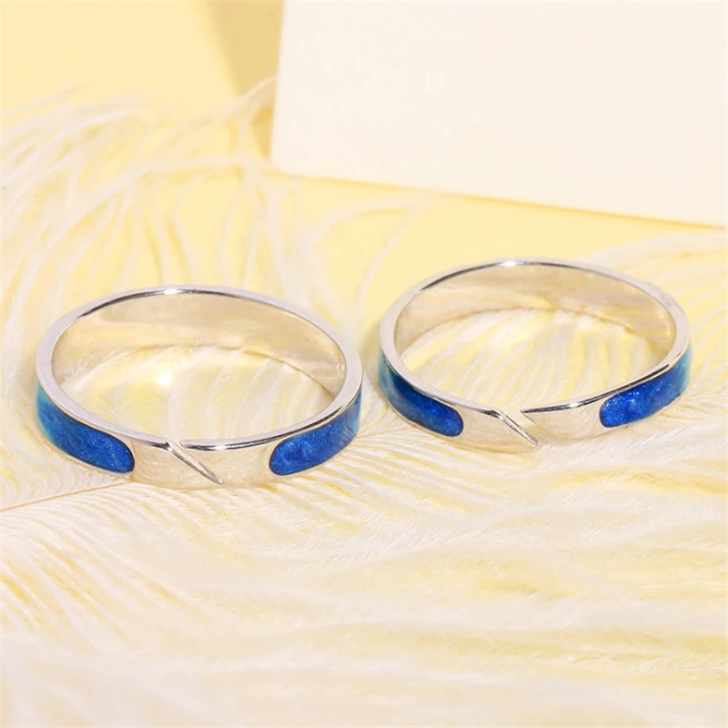 2020 Новое поступление оригинальное обручальное кольцо с синей рыбой и морем