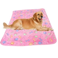 cheap dog soft fleece cat dog pets blanket comfortable keep warm dog mats pet supplies
