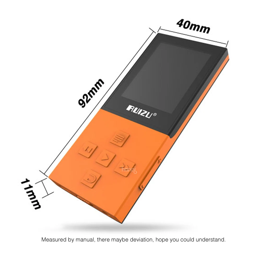 2017 Оригинальный спортивный MP3 плеер RUIZU X18 8G с Bluetooth диктофон без потерь FM радио 4 0