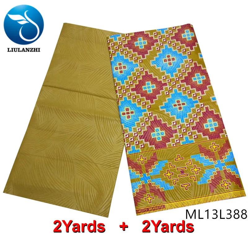 LIULANZHI полиэстер принт африканская ткань wax 2019 швейный kente 4 ярда Африканский Воск