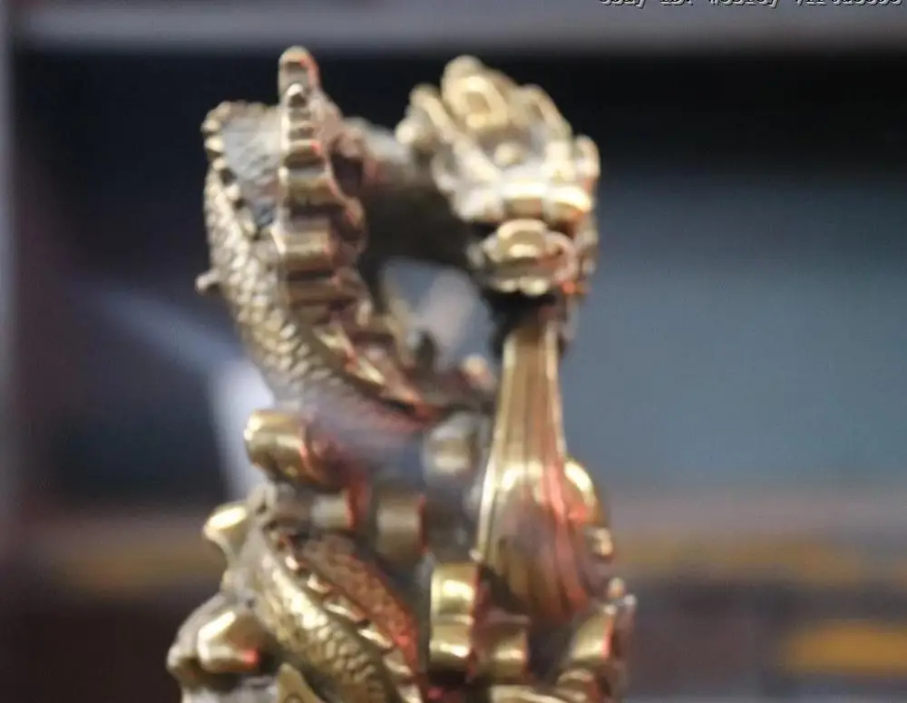 8 Королевский дворец латунь медная династия Дракон игры драконов бисера статуя