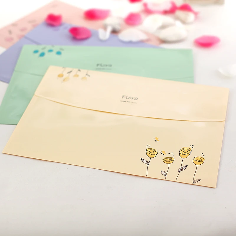 Папка для презентаций с цветочным принтом А4 набор бумажных файлов офисные