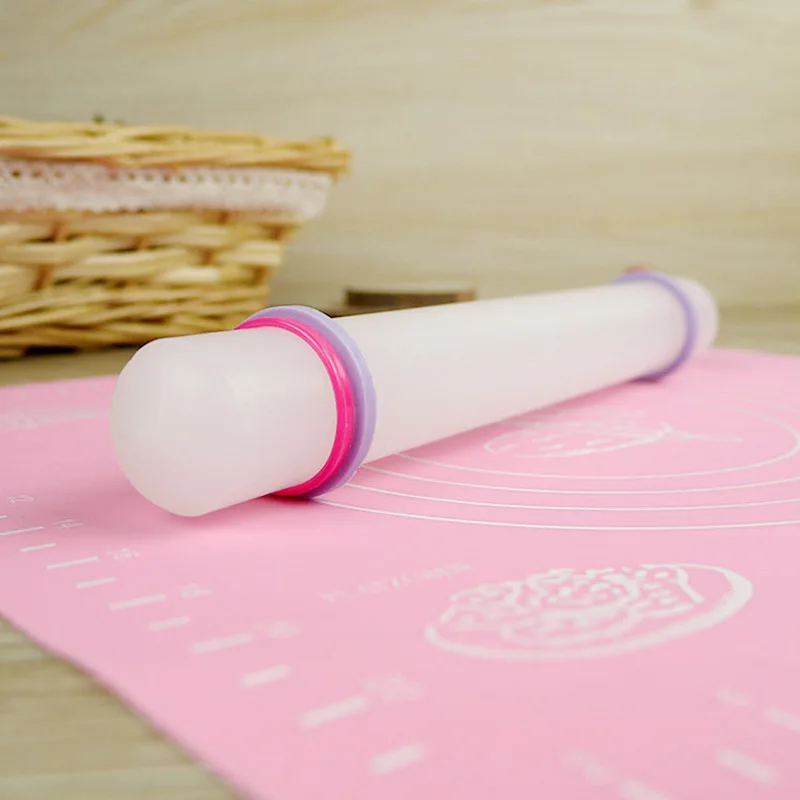 

White 23cm Non-stick Glide fondant rolling pin Fondant Cake Dough Roller Decorating Cake Roller crafts Baking cooking Tool