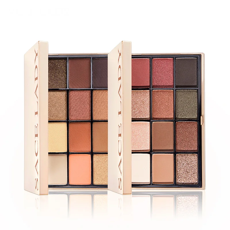 Профессиональные Сияющие тени для век палитра теней с блестками матовые макияжа