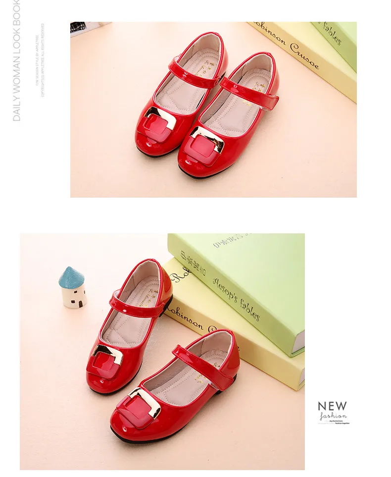 Модные осенние новые вечерние туфли для девочек; chaussure; туфли принцессы Liang Pi на плоской подошве; Детские свадебные туфли; школьные мягкие лоферы из искусственной кожи