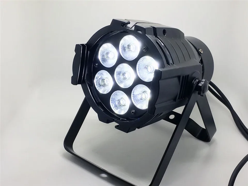 Super LED Spot Light Can Par 7x18W Cast Aluminum RGBWA + UV 6in1 dmx512 Stage Professional Home Entertainment DJ | Лампы и освещение