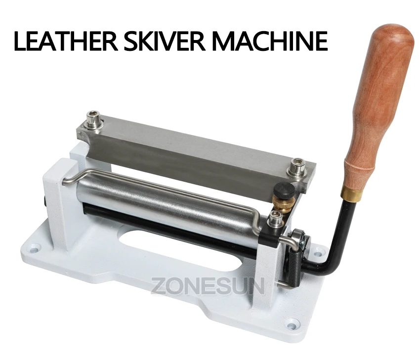 ZONESUN 6 дюймов ручной кожаный DIY Skiving машина для очистки овощей кожа Skiver кожа Овощечистка сплиттер Кожа Резак