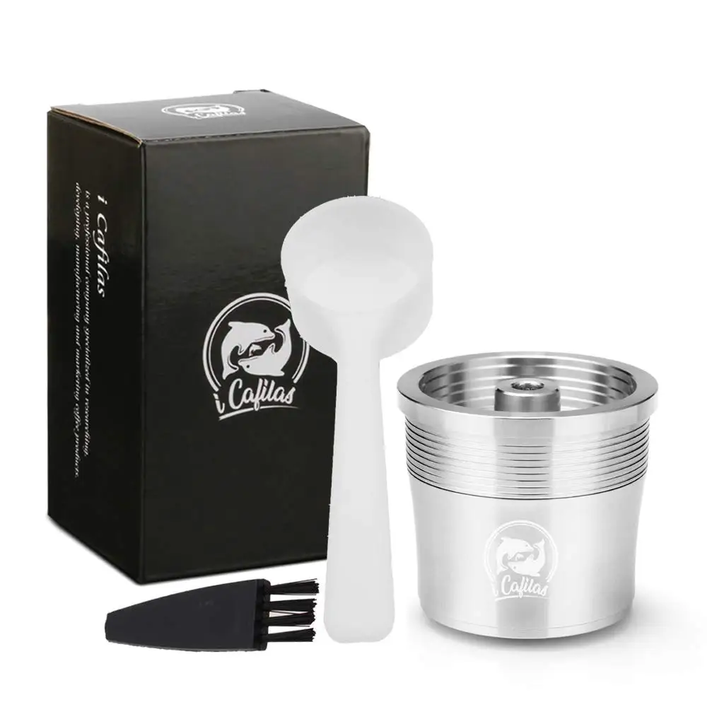 Icafilas фильтры для кофе для illy X7.1 X8 X9 Y5 Y3 Y1.1 Crema капсулы стакан капельницы из нержавеющей стали, многоразовый для illy Кофе вскрытия - Цвет: As picture