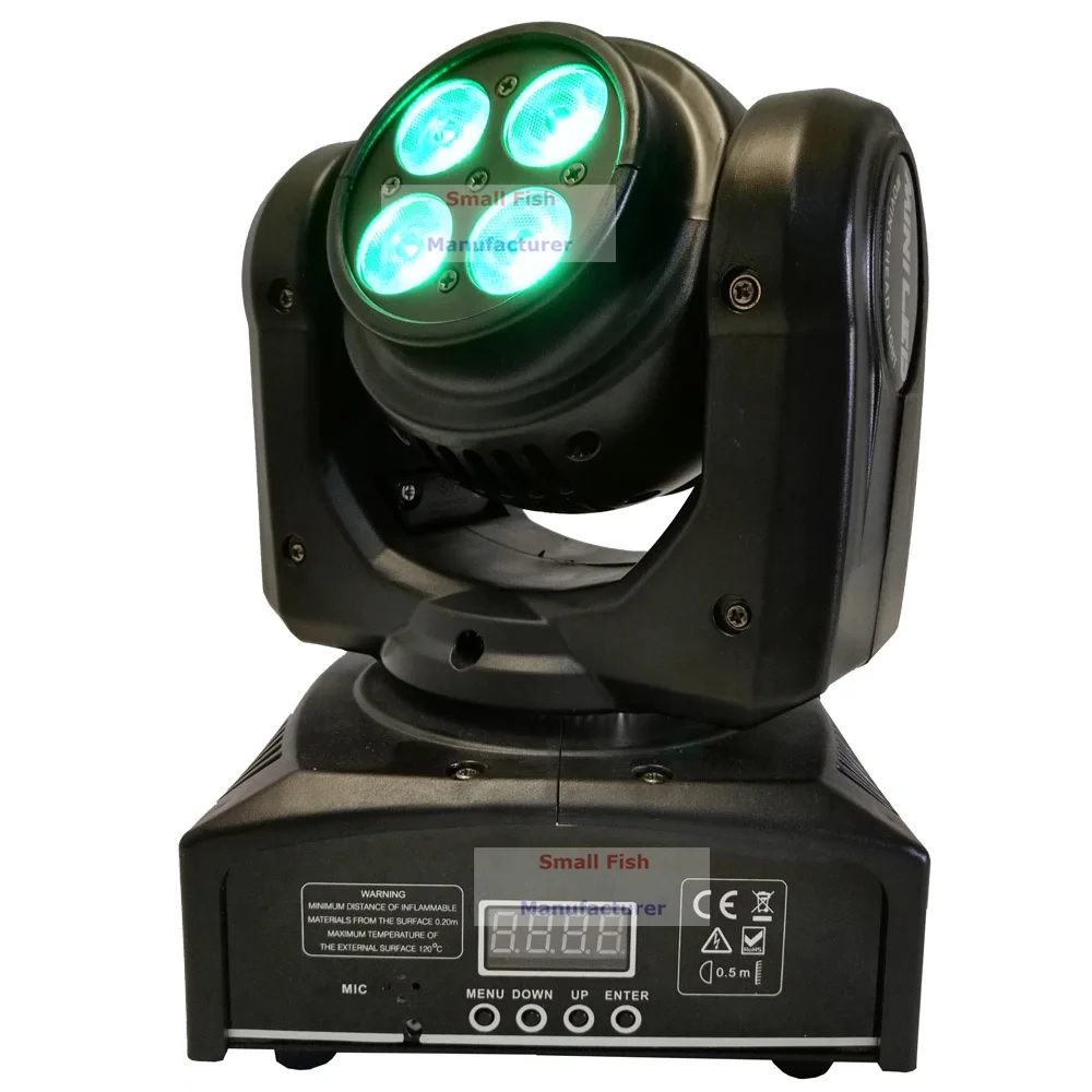 Дешевая цена 8xlot мини двухсторонний СВЕТОДИОДНЫЙ Moving Head Wash Light Высокое качество