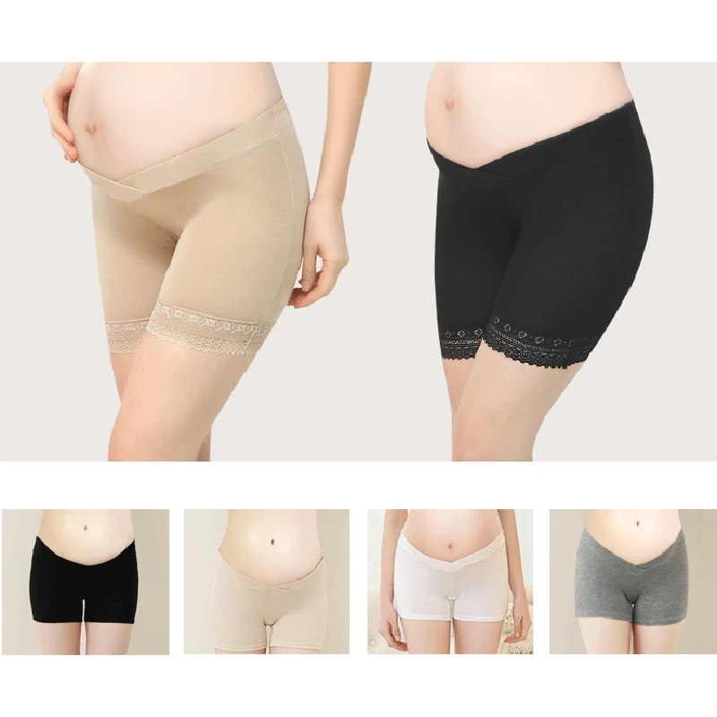 2 шт./лот шорты для беременных леггинсы с низкой талией хлопковые бесшовные