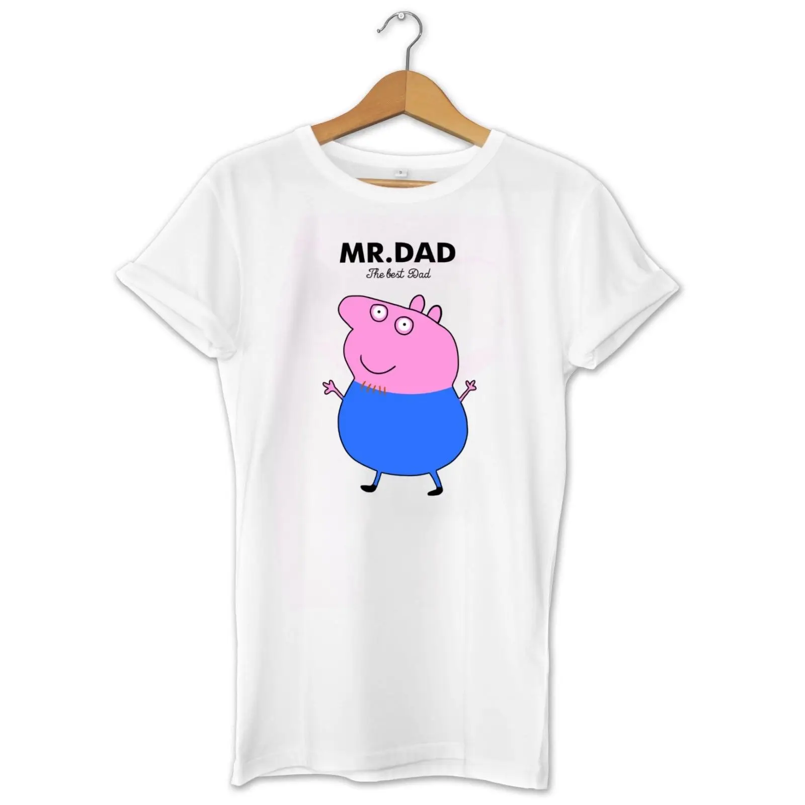 Mr папа Mr. Для мужчин Папа Свинья Вдохновленный Father's Day Футболка Топ подарок