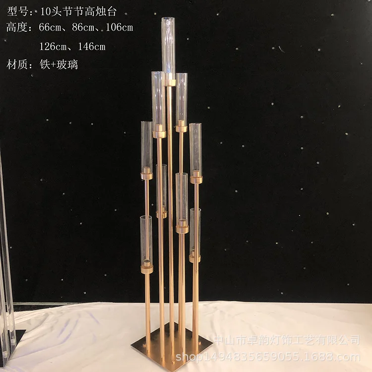 10 шт. металлические подсвечники цветочные вазы центральные части свадебного