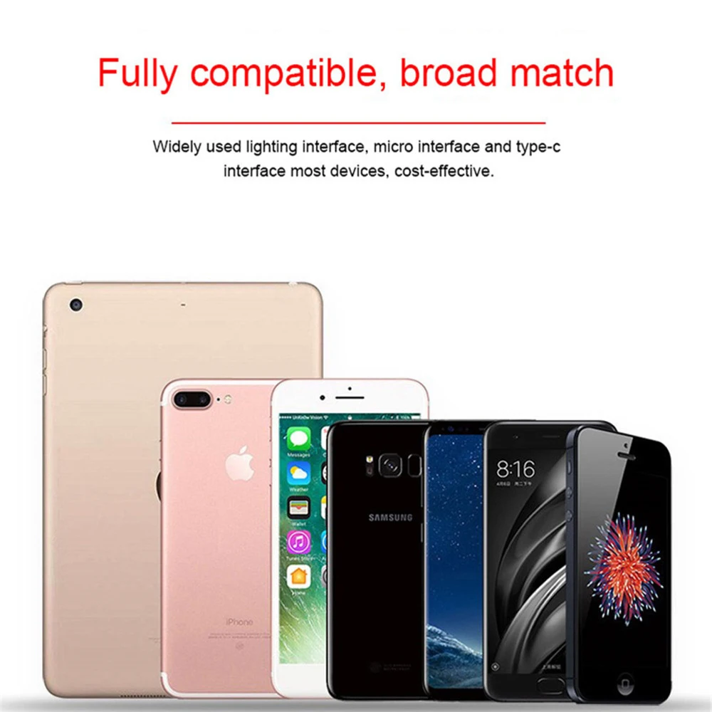 NOHON 3 в 1 Кабели для быстрой зарядки iPhone 8 7 Plus X Samsung Huawei Android IOS Micro USB Type-C кабель