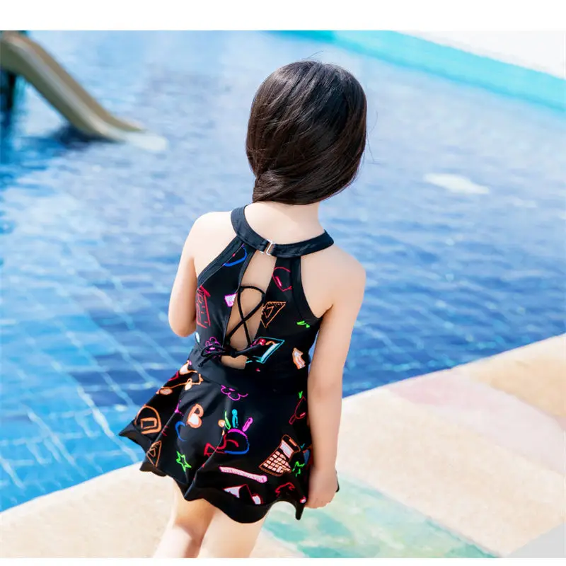 Летние платья для девочек коллекция 2019 года детское цельнокроеное платье с