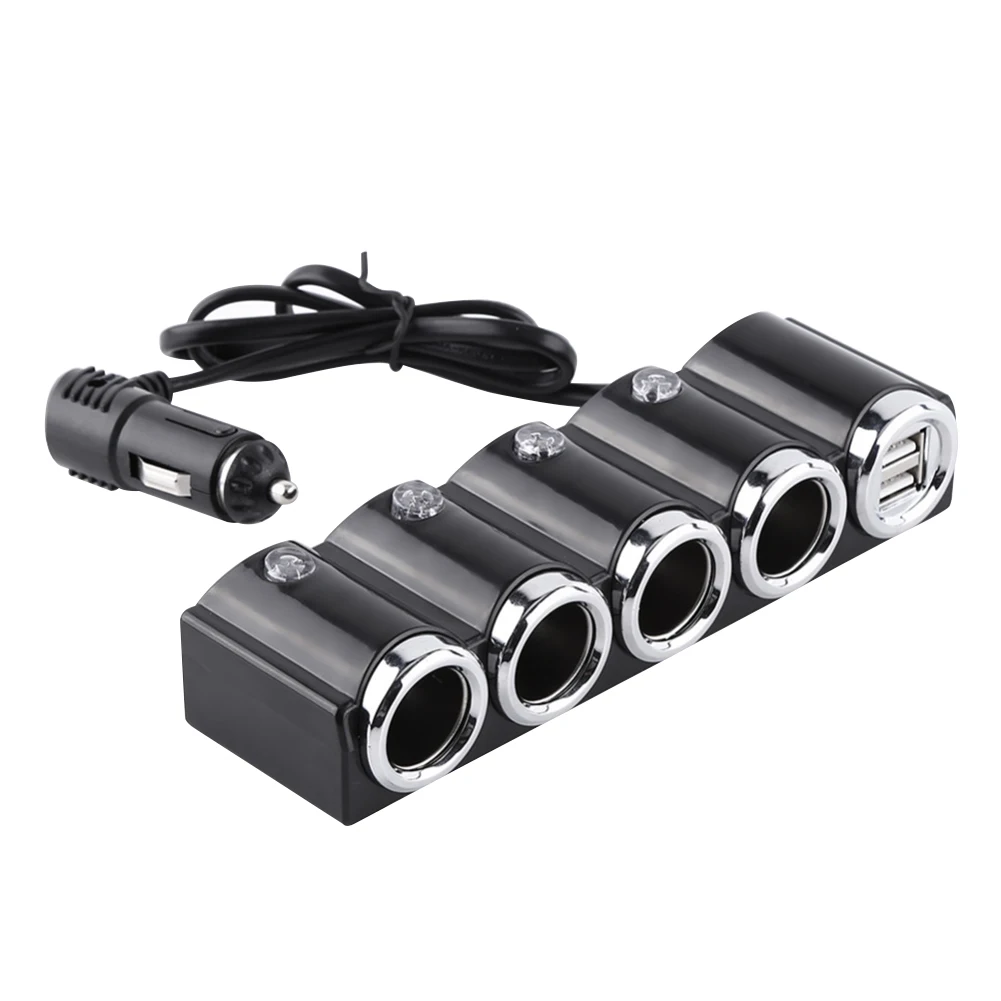 Автомобильный прикуриватель 12 В 24 в автомобиль 4Way адаптер двойной USB части