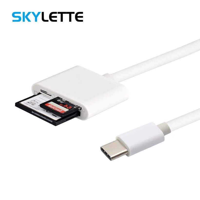 Type-C CF устройство для чтения карт SD TF цифровая камера комплект совместимый Needn't APP все в 1 OTG USB-C адаптер для Xiaomi GALAXY Macbook Pro