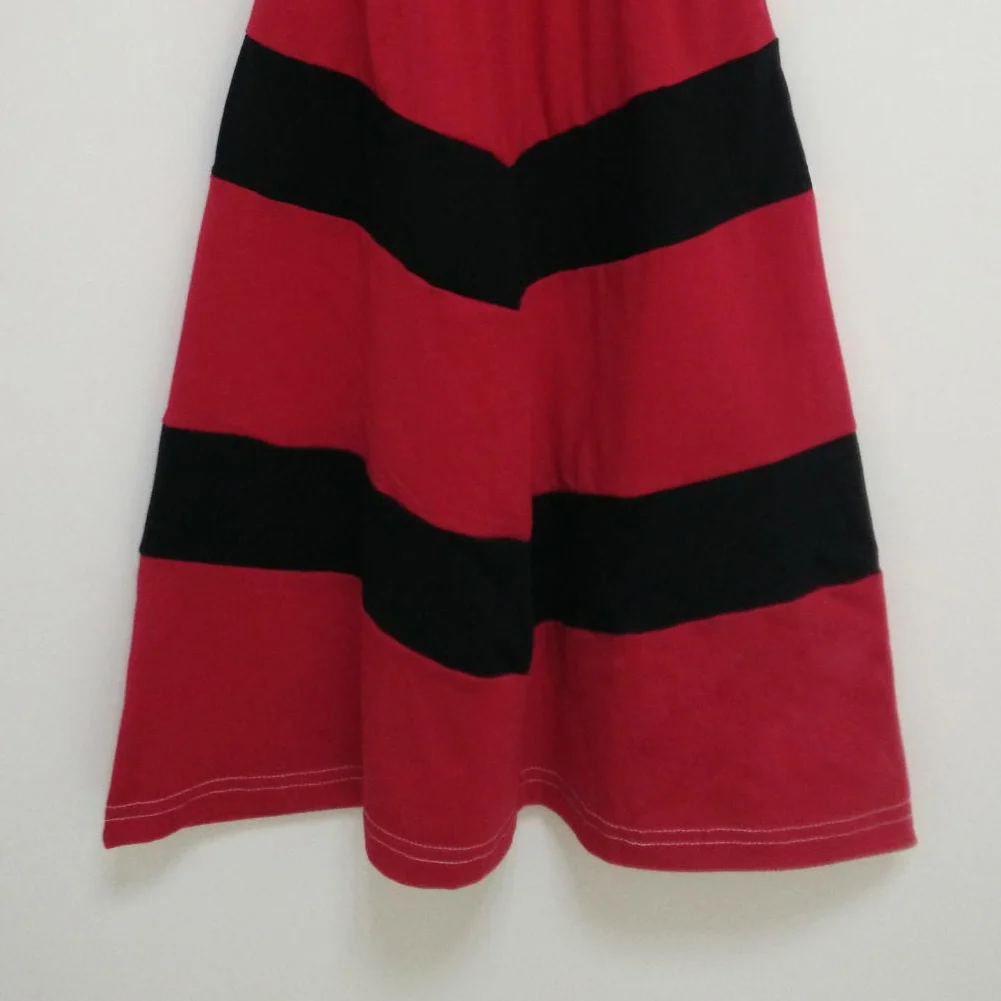 2017 Летнее Детское платье для девочки полосатые длинные макси платья больших