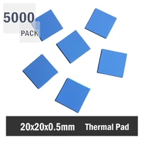 5000pcs gdstime 20x20x0 5mm laptop computer thermal pad gpu cpu heatsink cooling conductive silicone pad