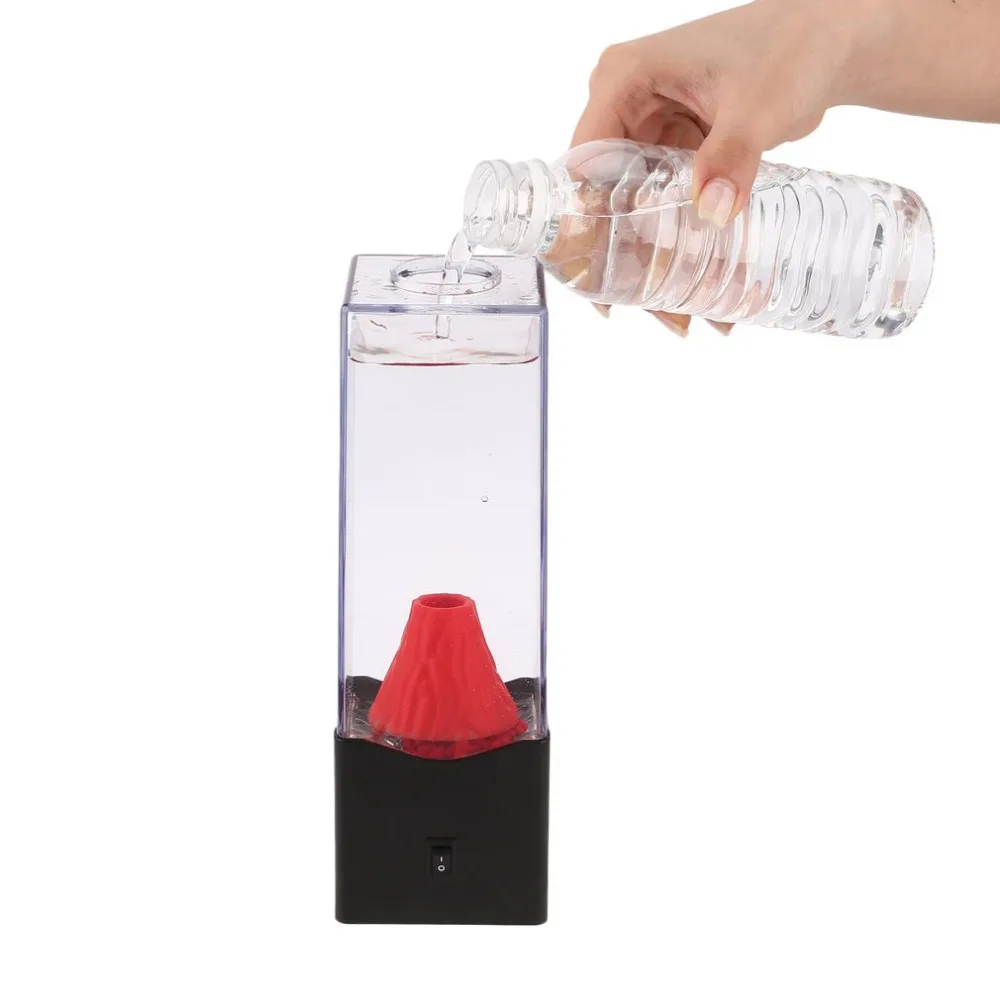 Извержение вулкана водный шар аквариум светодиодный ночник расслабляющий